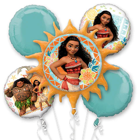 Anagram Disney Moana Balloon Bouquet 5ct